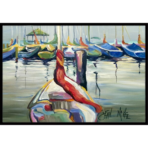 Carolines Treasures Lasalle Sailboats Indoor and Outdoor Mat- 24 x 36 in. JMK1056JMAT - main